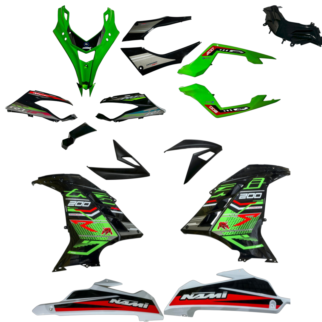 KIT CARENADO COMPLETO BULER R7 200 - VERDE