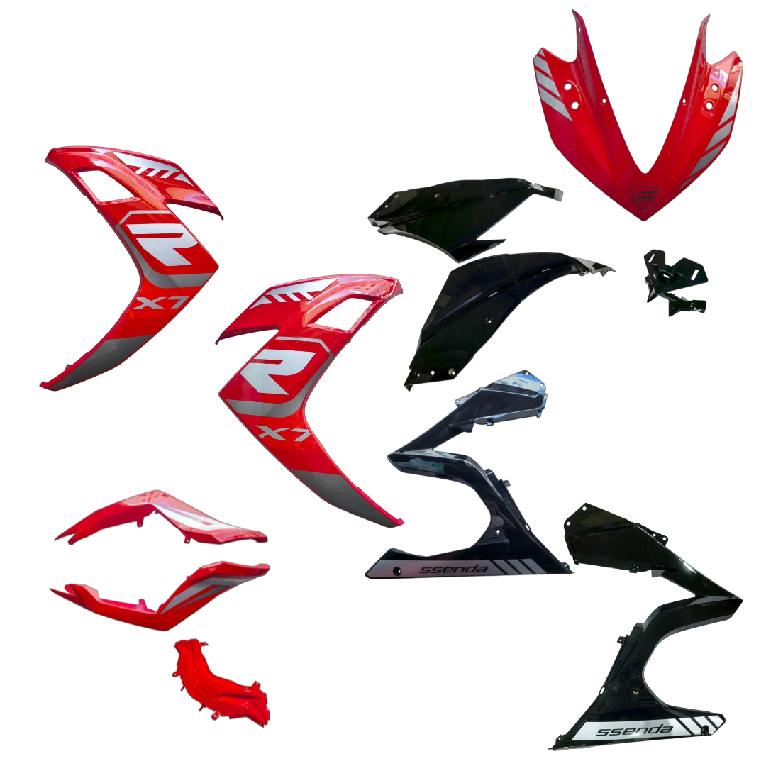 KIT CARENADO COMPLETO 200X7 - ROJO