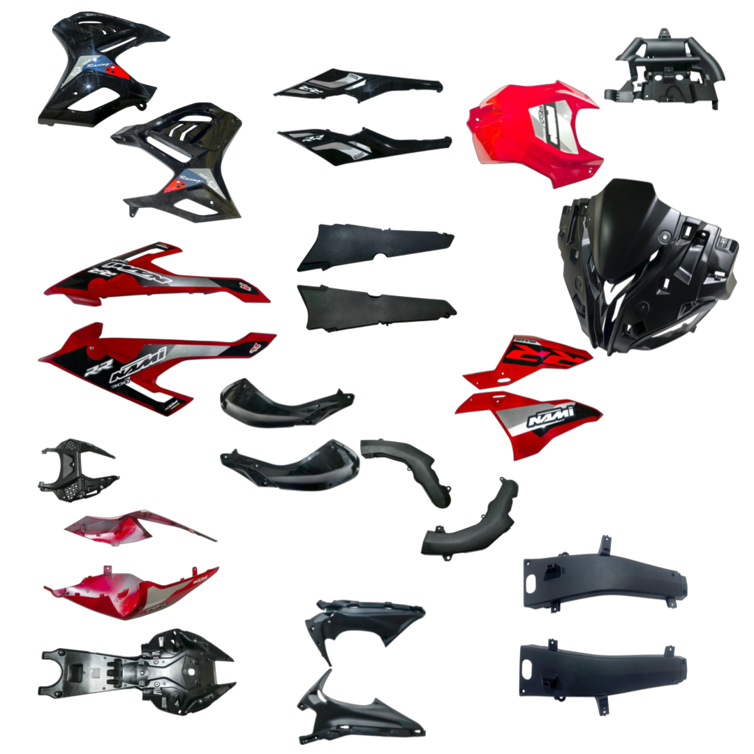 KIT CARENADO COMPLETO BULER R10 - ROJO