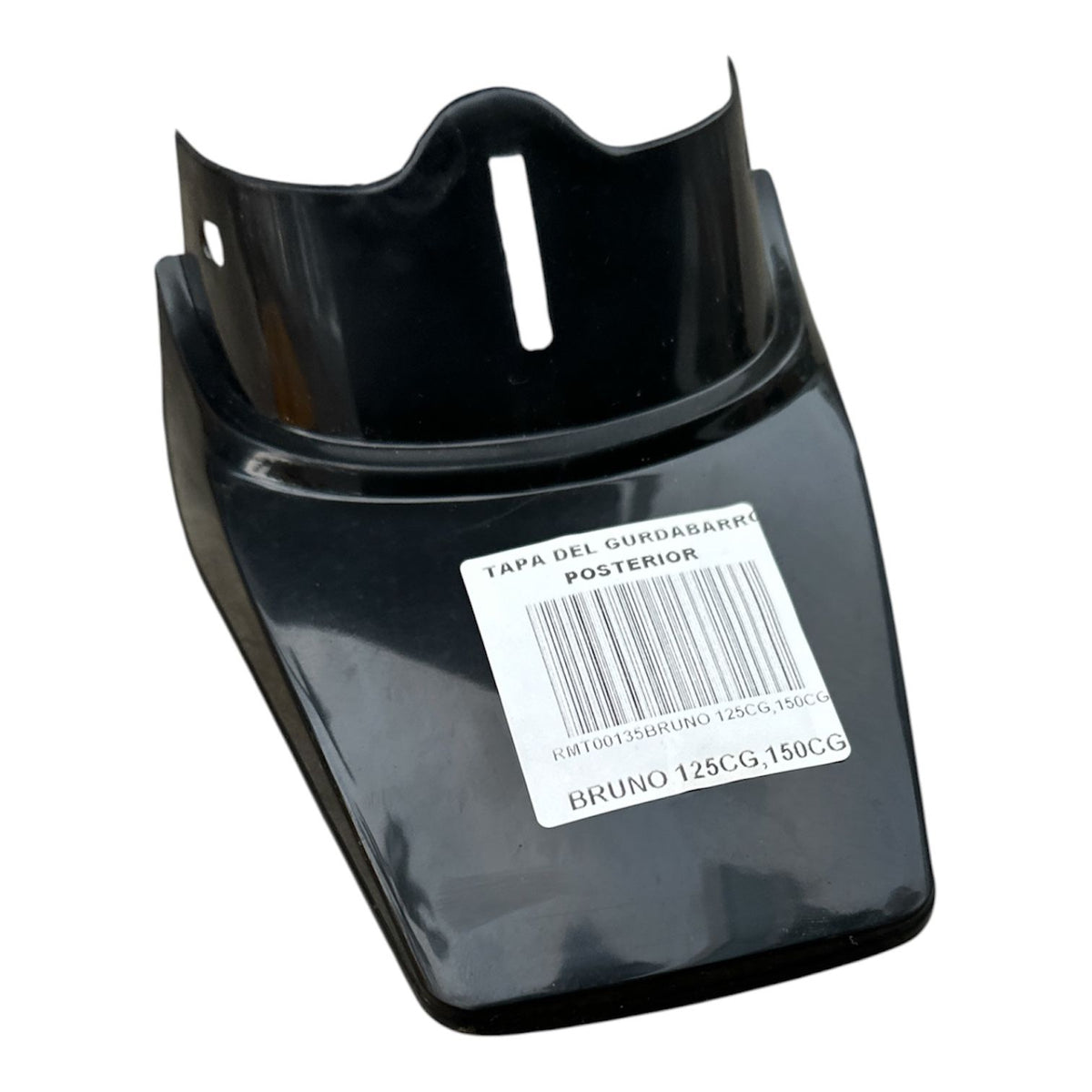 TAPA DECORATIVA DE GUARDAFANGO POSTERIOR NEGRO CG